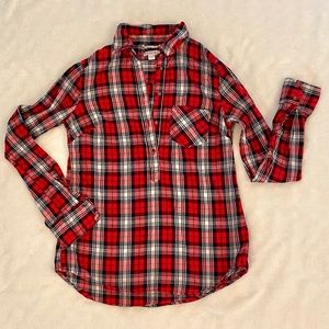 Black and Red Plaid Popover